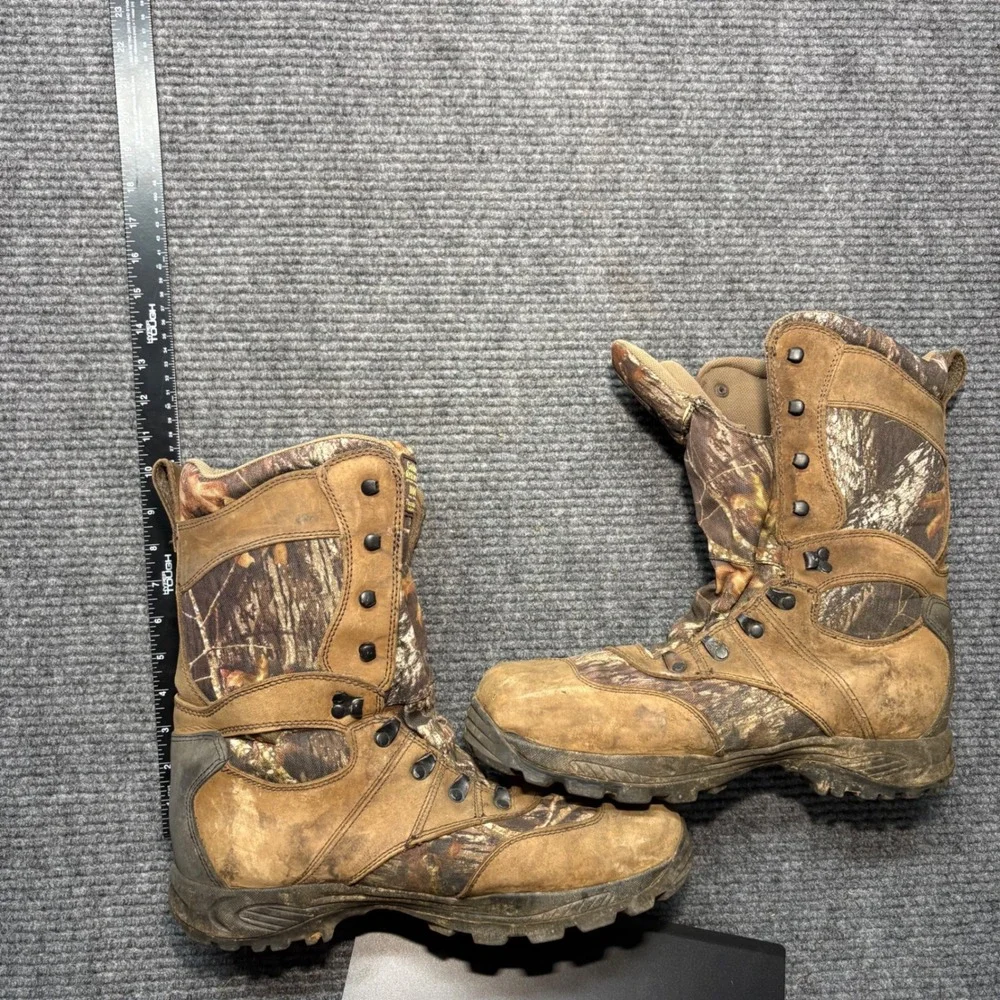 Golden Retriever 4763 Mens 13M Hunting Boots 1000g Thinsulate Camo Leather‎